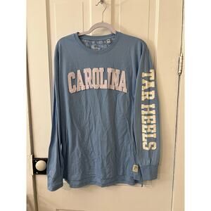 Pressbox Women's 1X North Carolina Tar Heels Canyon Long Sleeve T-shirt NWOT